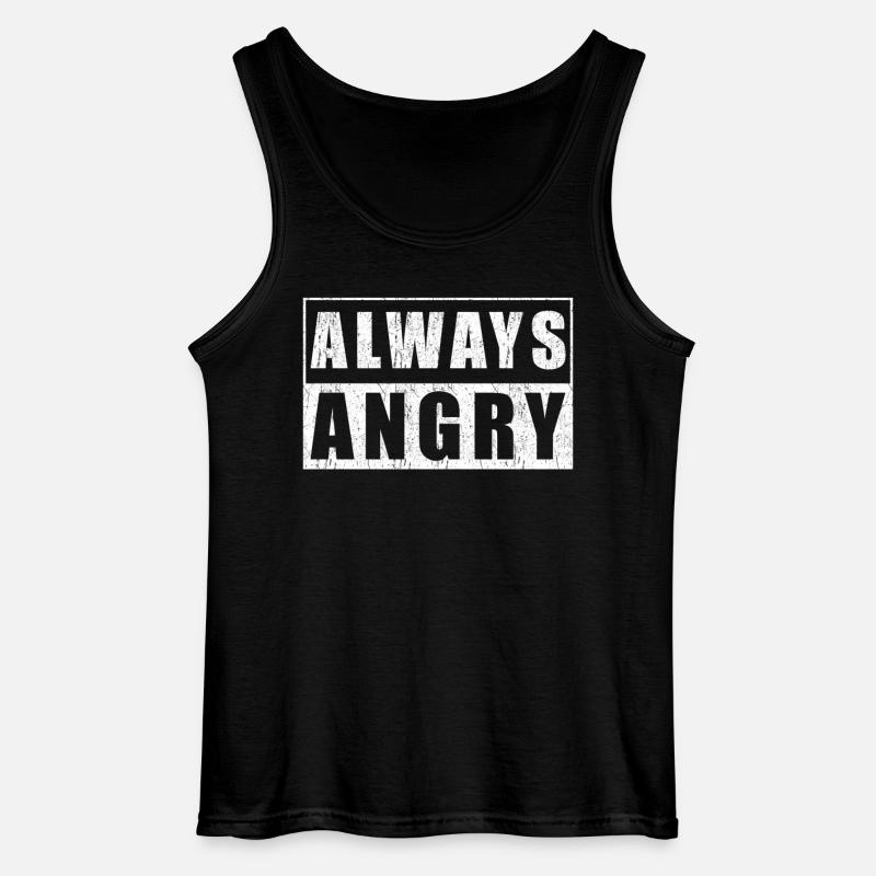 Anger angry getting angry - Gildan Men’s Tank Top - black
