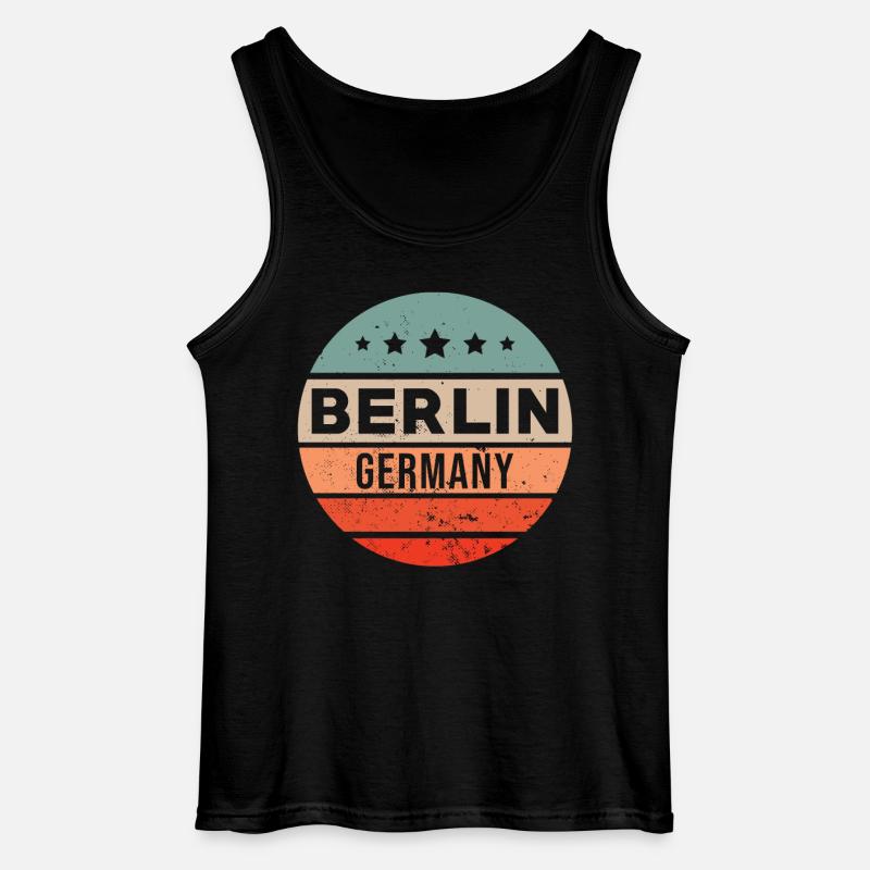 Berlin - Gildan Männer Tank Top - Schwarz