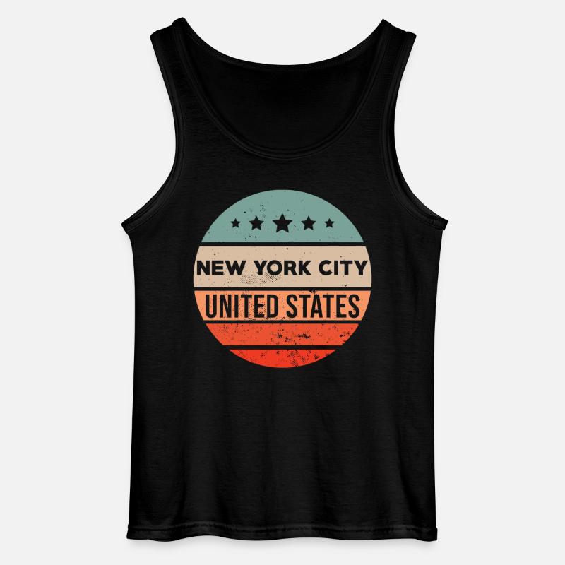 New York NY - Gildan Männer Tank Top - Schwarz