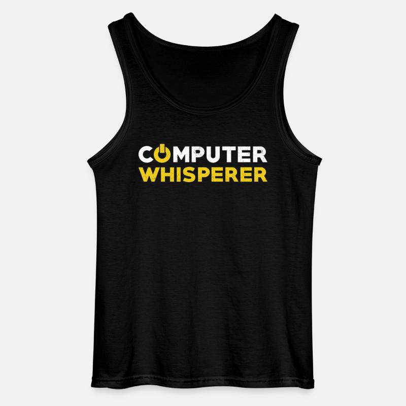 Computer scientist gift computer - Gildan Men’s Tank Top - black