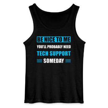 Technischer Support - Gildan Männer Tank Top - Schwarz - Vorne - AI Model Male 185 dark (185cm)
