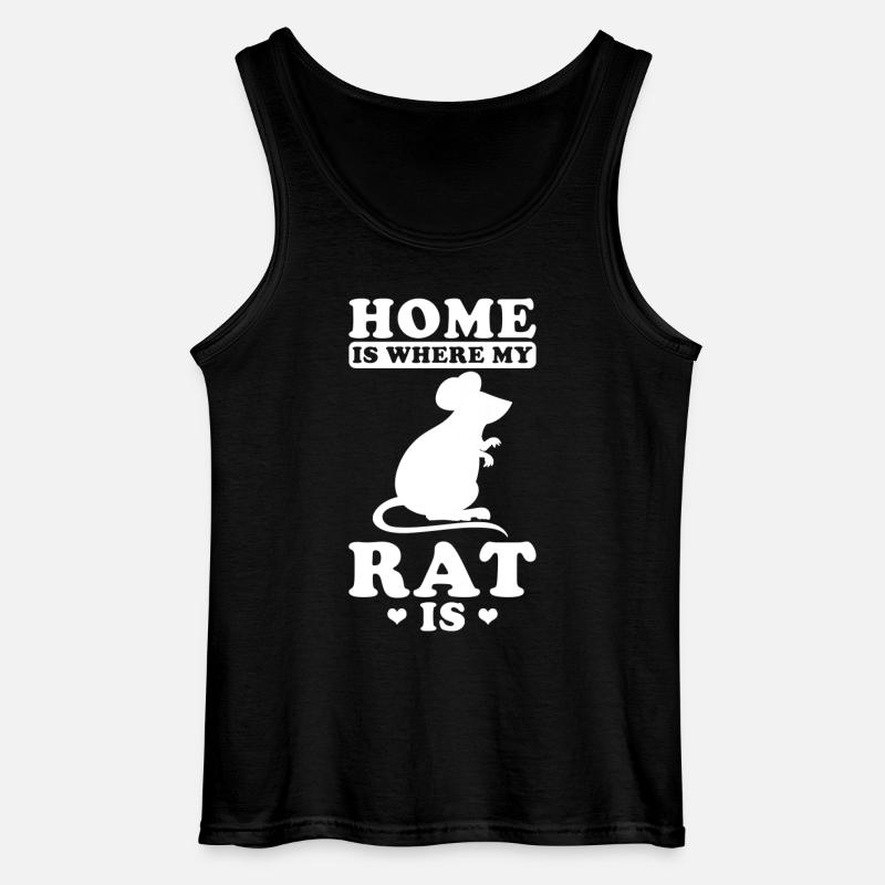 Ratte - Gildan Männer Tank Top - Schwarz
