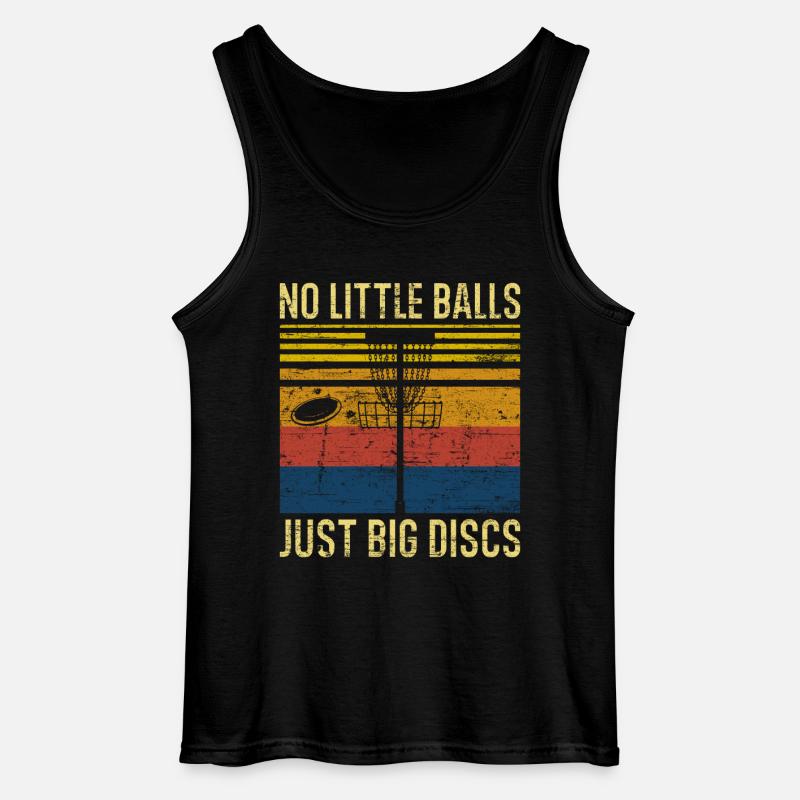 Disc Golf Retro - Gildan Männer Tank Top - Schwarz