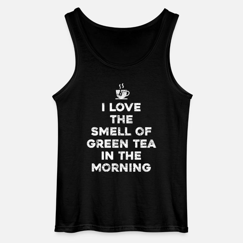 Tee Geschenk Grüner Tee - Gildan Männer Tank Top - Schwarz