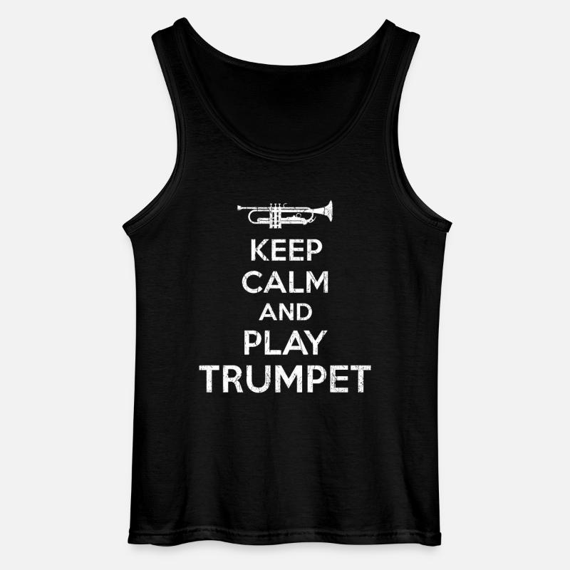 Trompeter - Gildan Männer Tank Top - Schwarz
