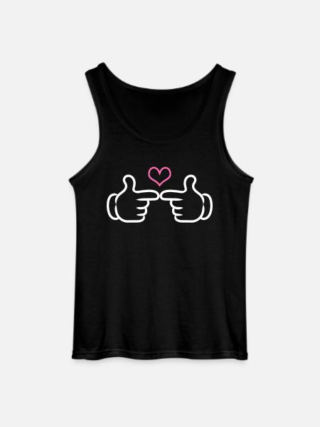 Shy Symbol - Gildan Men’s Tank Top - black