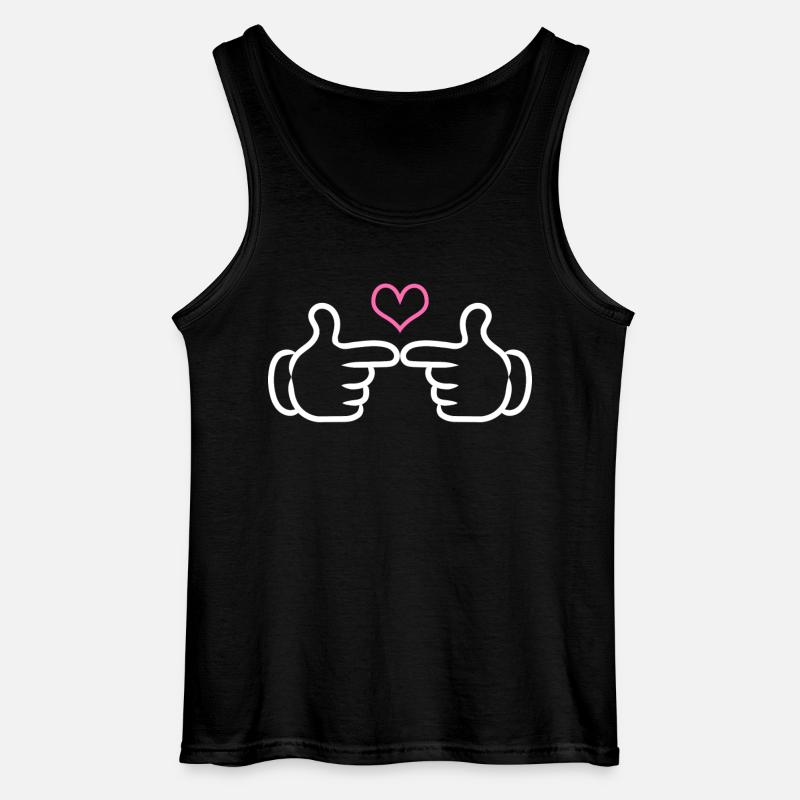 Genert symbol - Gildan tanktop til mænd - sort