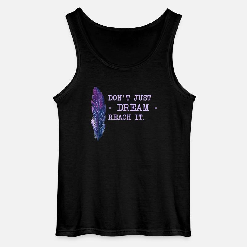 Motivation Spruch Träume - Gildan Männer Tank Top - Schwarz