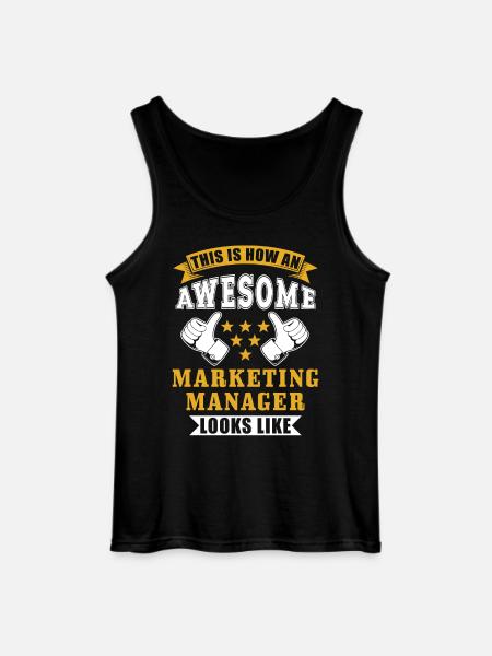 Marketing Manager Gift - Gildan Men’s Tank Top - black