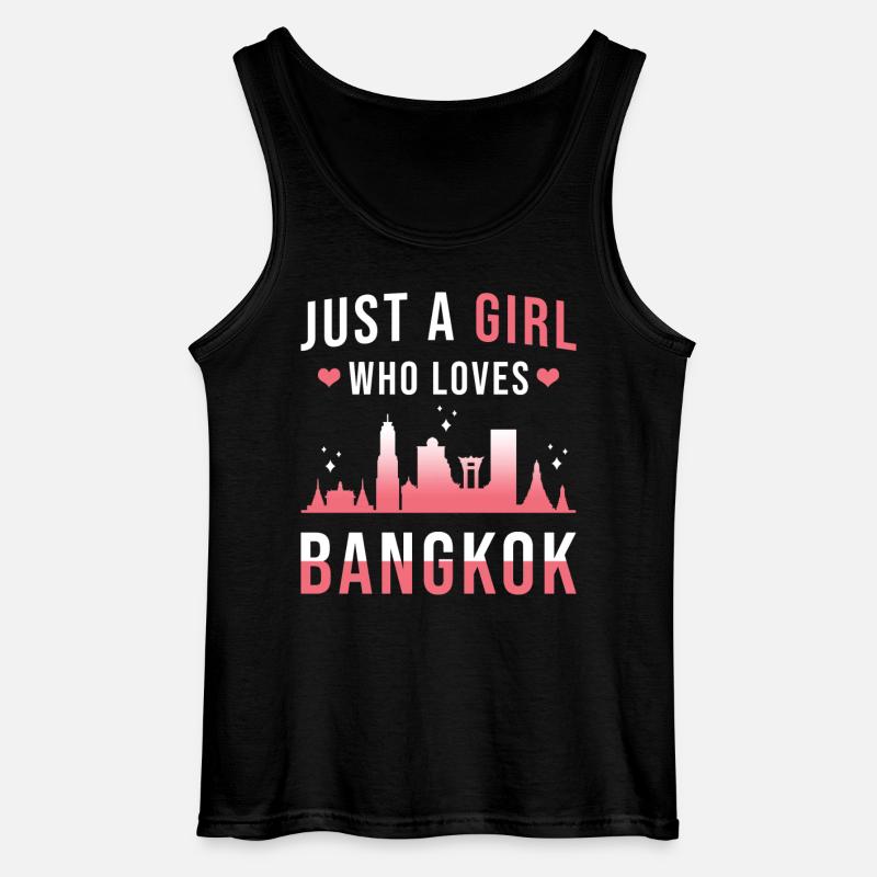 Bangkok - Gildan Männer Tank Top - Schwarz