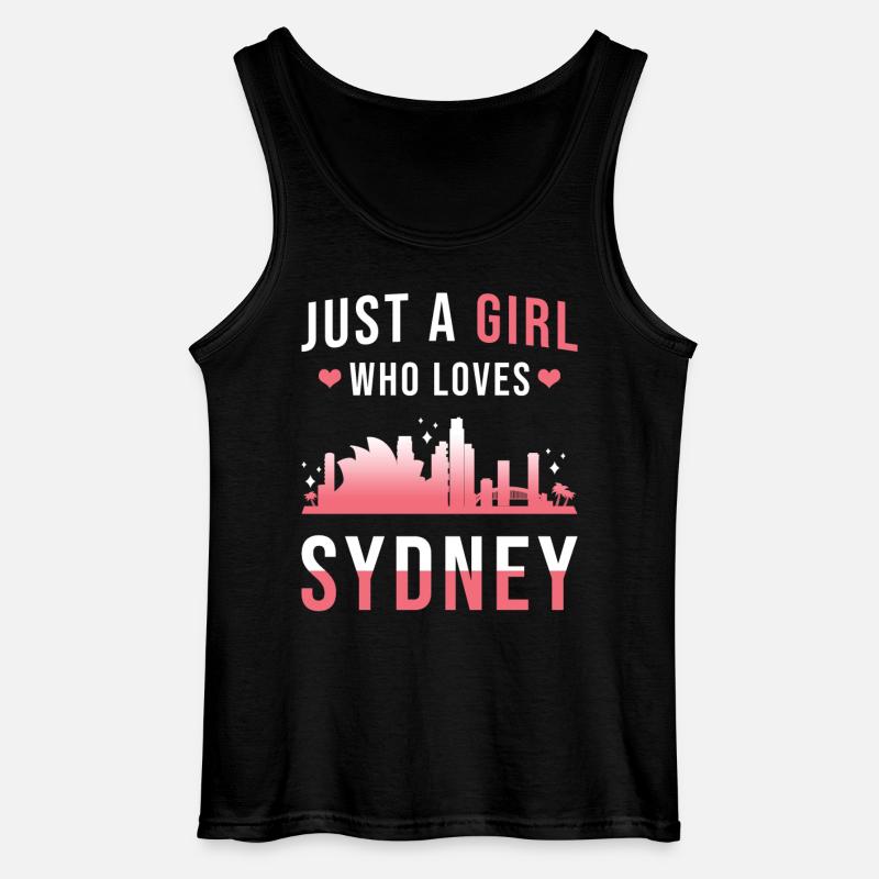 Sydney - Gildan Männer Tank Top - Schwarz