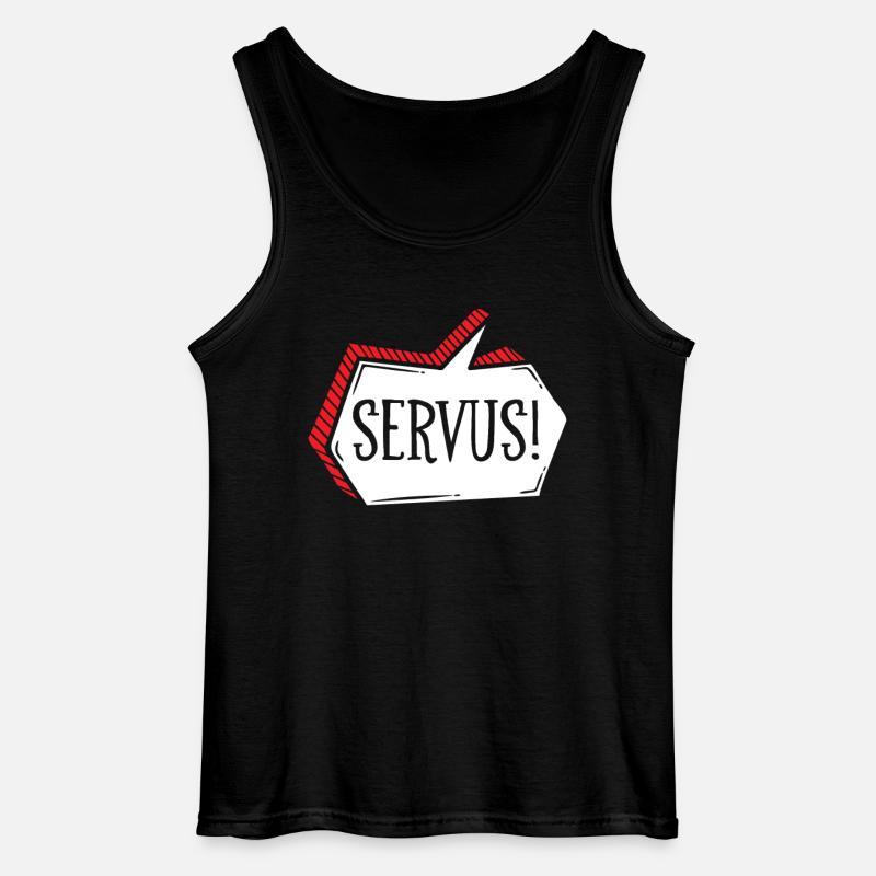 Servus - Gildan Männer Tank Top - Schwarz