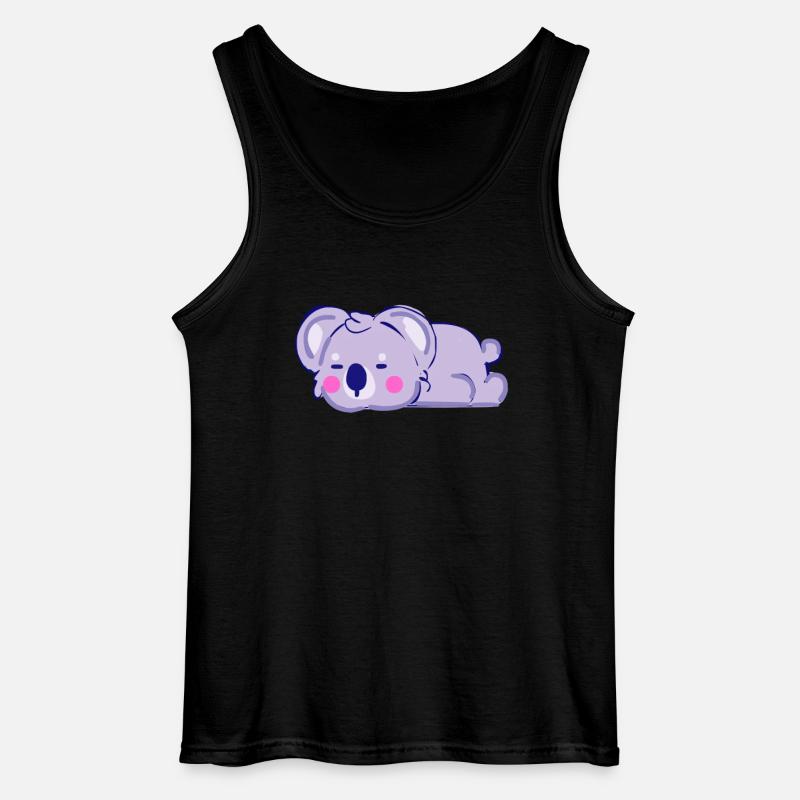 Schlafendes Koala - Gildan Männer Tank Top - Schwarz