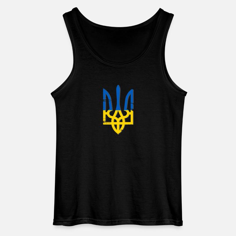 Ukraine Symbol - Gildan Männer Tank Top - Schwarz