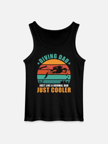 Diver Papa - Gildan Men’s Tank Top - black