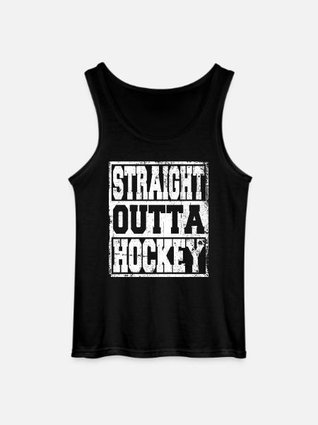 Hockey saying funny - Gildan Men’s Tank Top - black