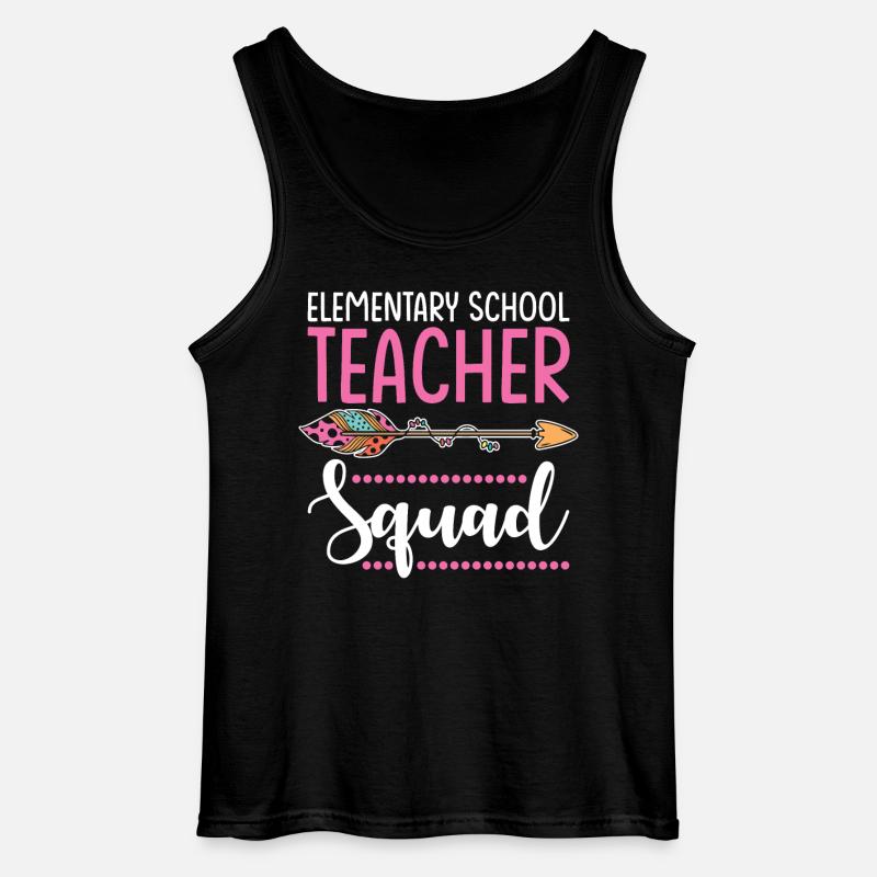 elementary school teacher group - Gildan Men’s Tank Top - black