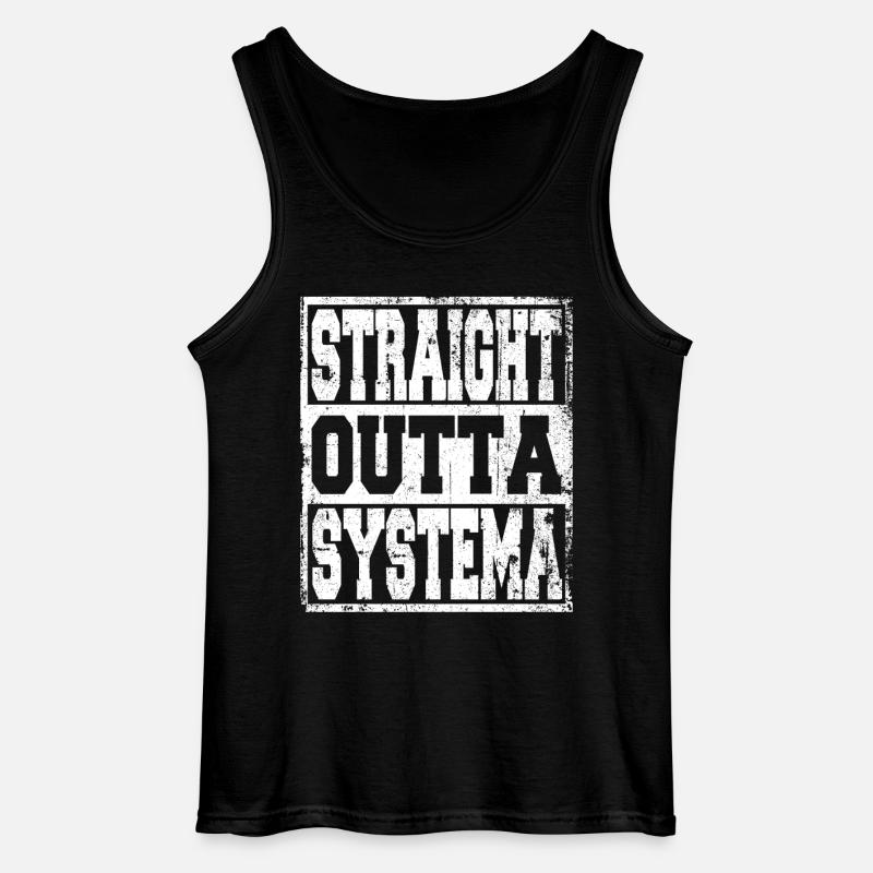 Systema Spruch lustig - Gildan Männer Tank Top - Schwarz