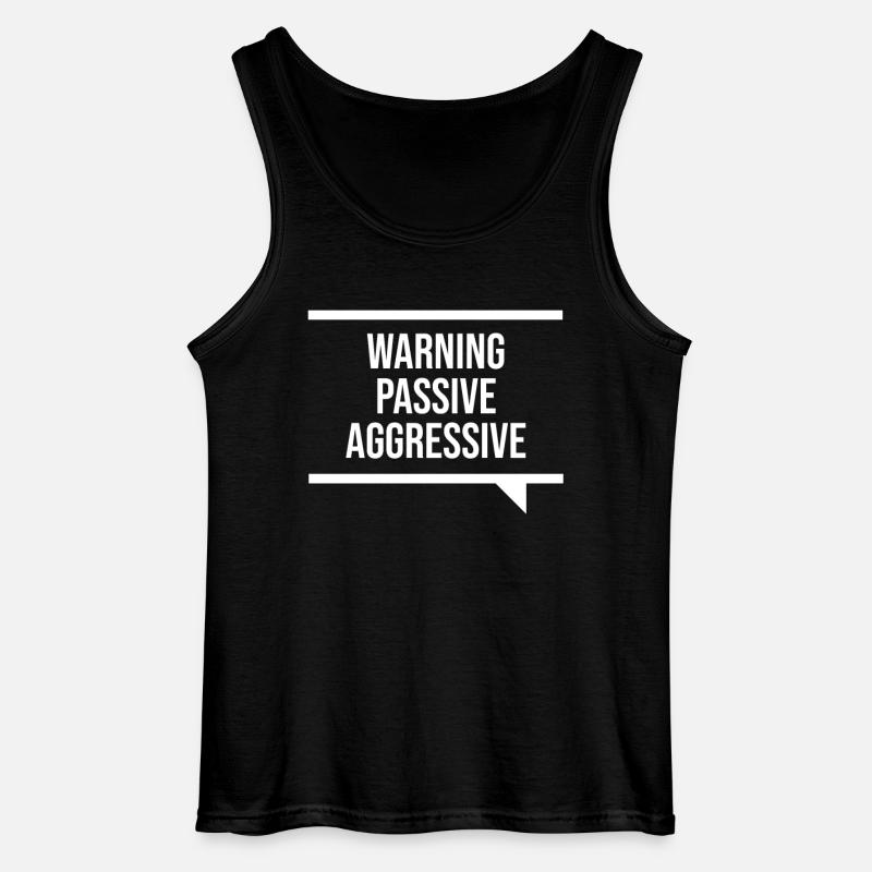 Passiv Aggressiv - Gildan Männer Tank Top - Schwarz