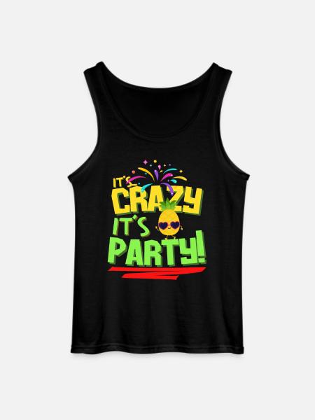 Käärijä (Kaarija) - It's crazy it's party ananas - Gildan miesten tanktoppi - musta