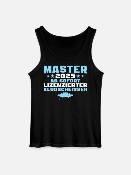 Master 2025 Abschlussprüfung Studium - Gildan Männer Tank Top - Schwarz