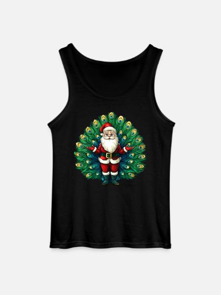 Weihnachtsmann Vogelstrauss - Gildan Männer Tank Top - Schwarz