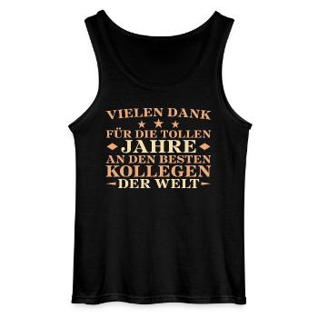 Rente Abschied Dankeschön Kollege - Gildan Männer Tank Top - Schwarz - Vorne - AI Model Male 185 dark (185cm)