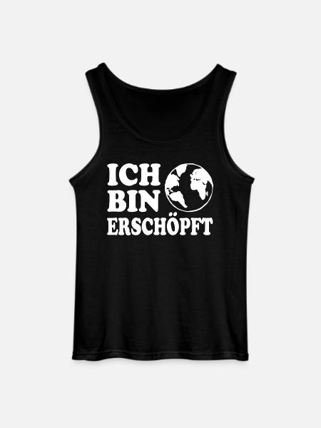 Ich bin erschöpft - Gildan Männer Tank Top - Schwarz