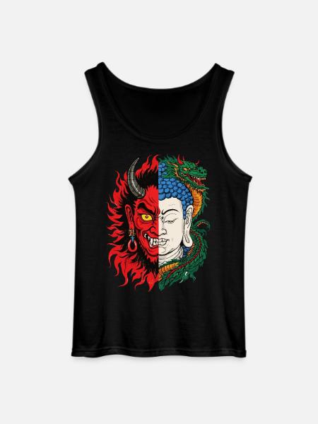 Evil n God - Gildan Men’s Tank Top - black