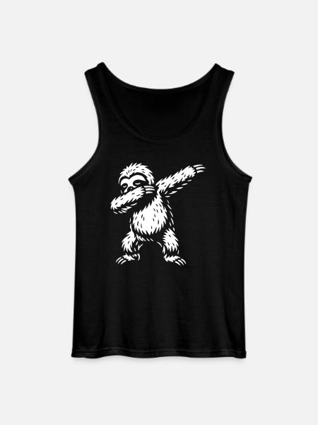 Dabbing Sloth - Dab Dance - Gift - Gildan Men’s Tank Top - black