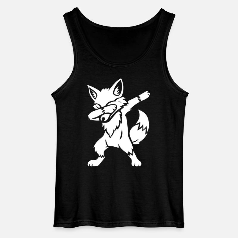 Dabbing Fuchs - Dab Dance - Geschenk - Gildan Männer Tank Top - Schwarz