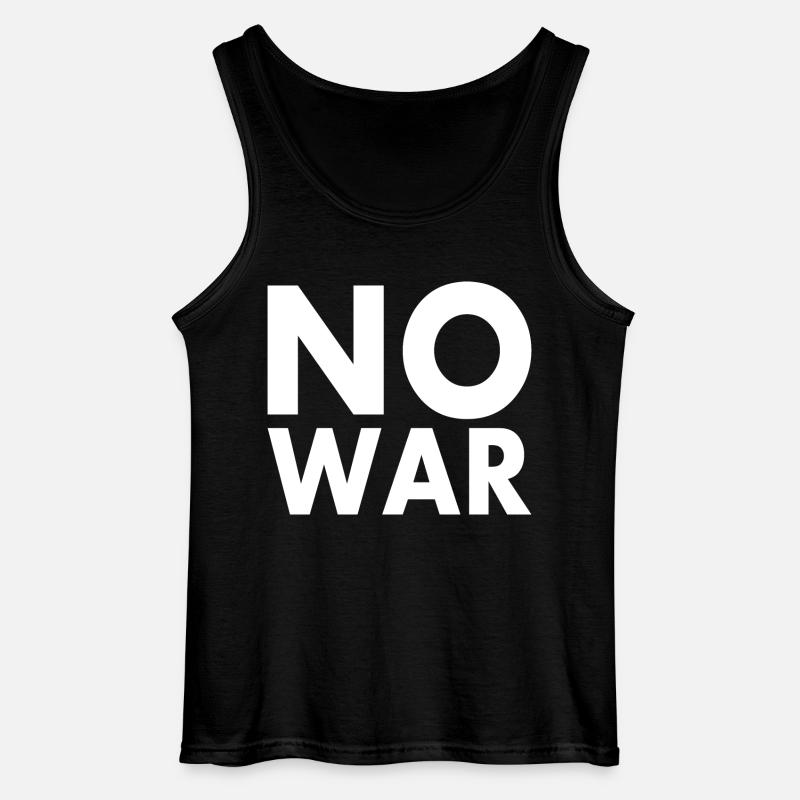 No war - Gildan Männer Tank Top - Schwarz