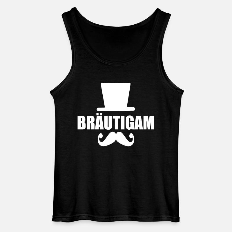 bräutigam - Gildan Männer Tank Top - Schwarz