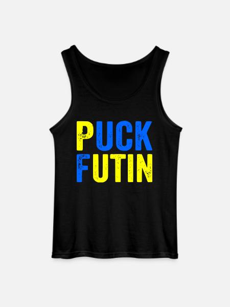Puck futin - Gildan Men’s Tank Top - black