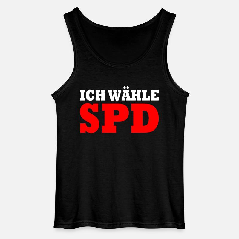 Ich wähle spd - Gildan Männer Tank Top - Schwarz