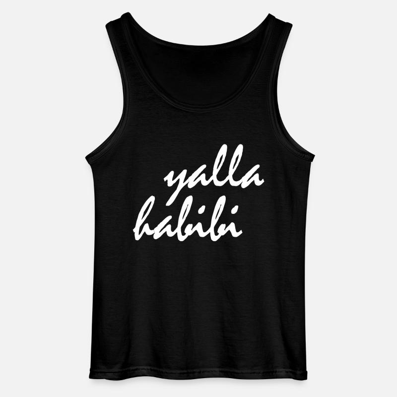 Yalla habibi - Gildan Männer Tank Top - Schwarz