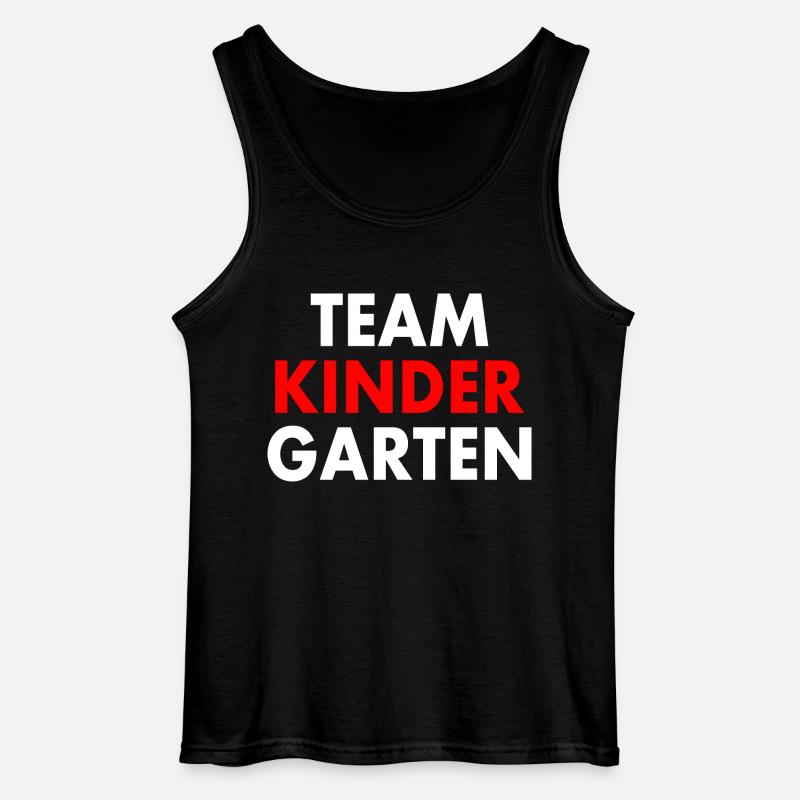 Team kindergarten - Gildan Männer Tank Top - Schwarz