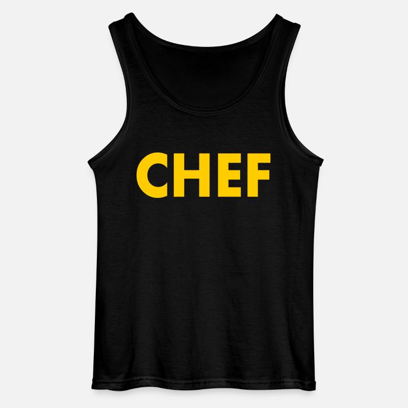 Chef - Canotta da uomo Gildan - nero