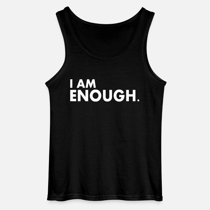 I am enough - Gildan Men’s Tank Top - black