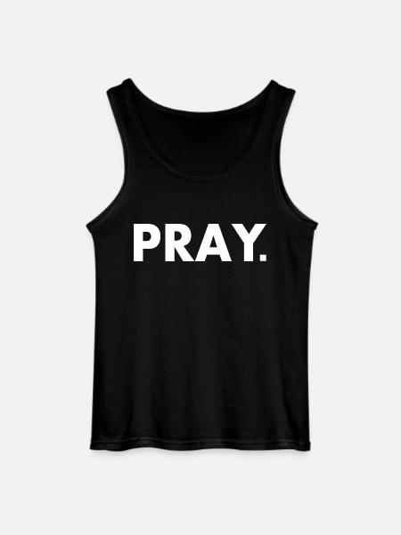 Pray - Gildan Men’s Tank Top - black