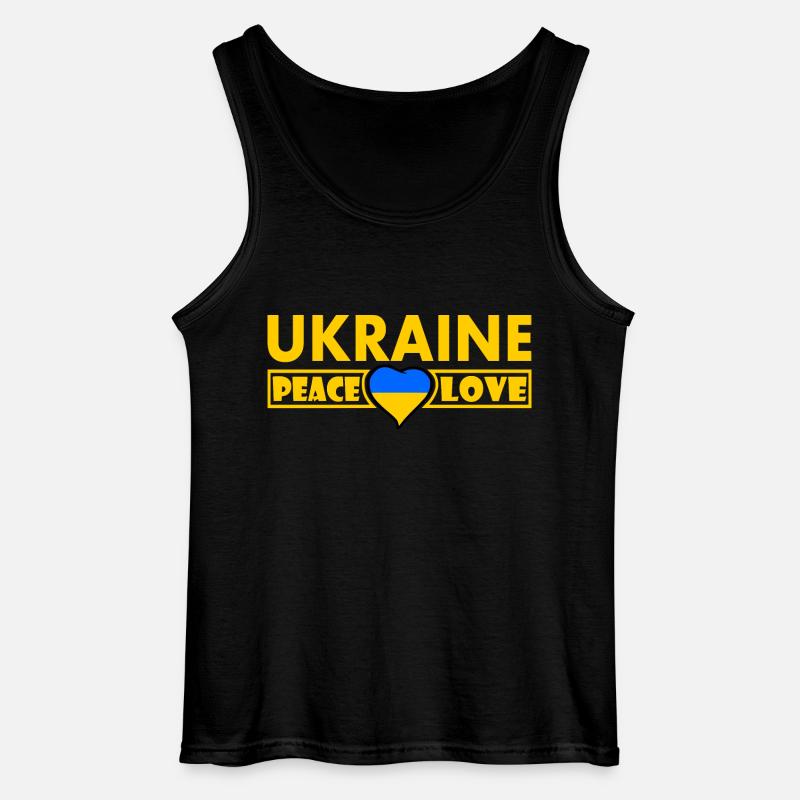 Ukraine - Gildan Männer Tank Top - Schwarz
