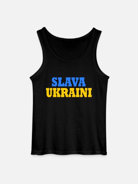 Slava ukraini - Gildan Männer Tank Top - Schwarz