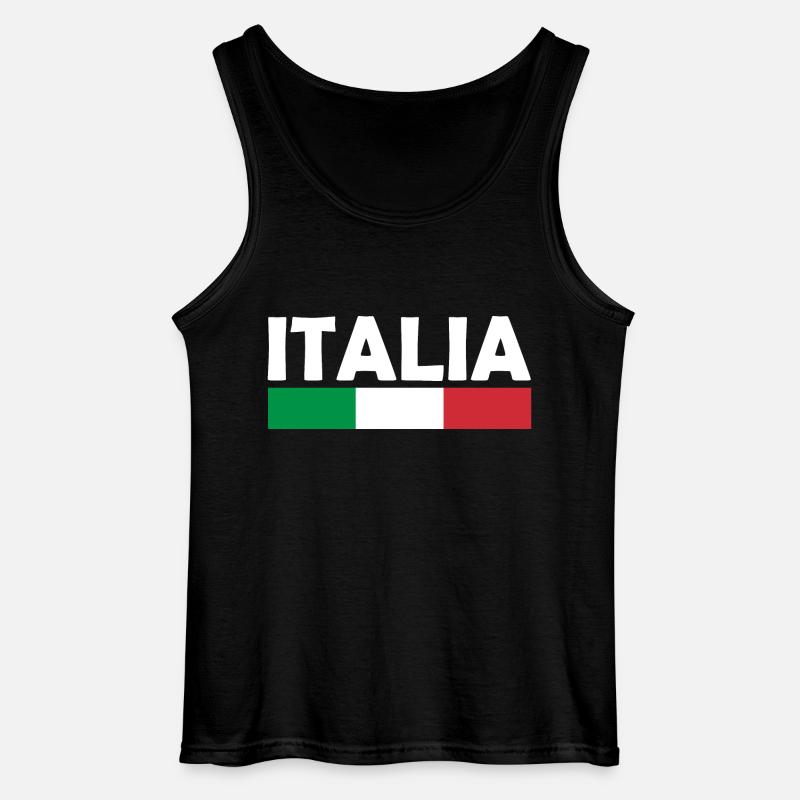 Italien - Gildan Männer Tank Top - Schwarz