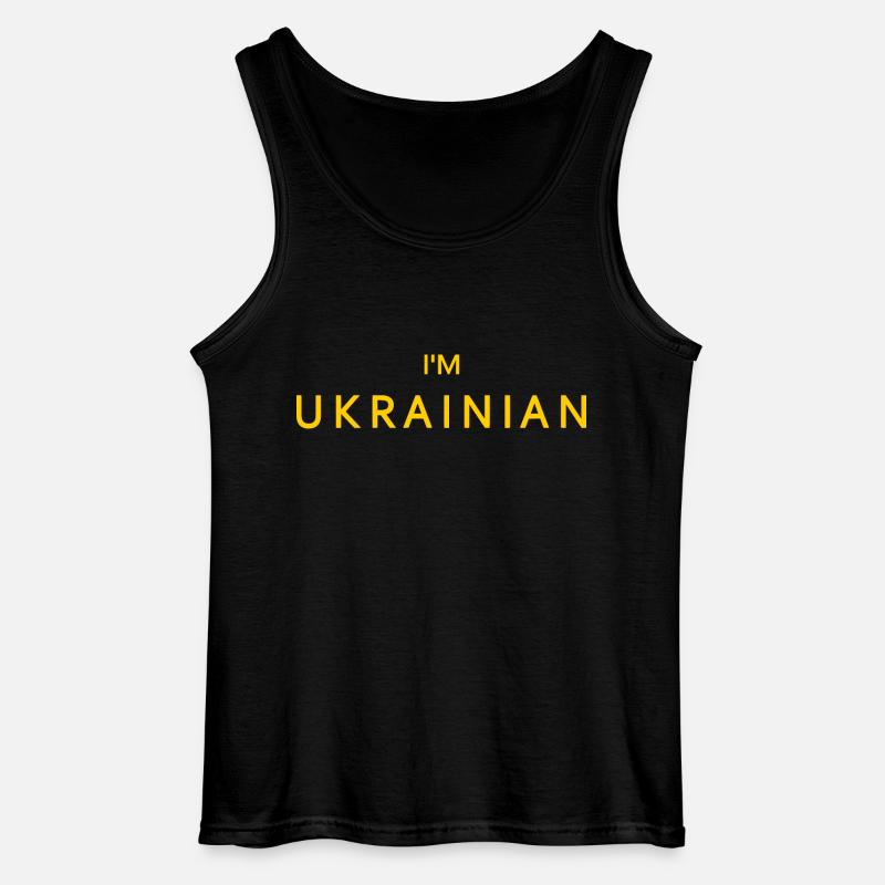 Im ukrainian - Gildan Männer Tank Top - Schwarz