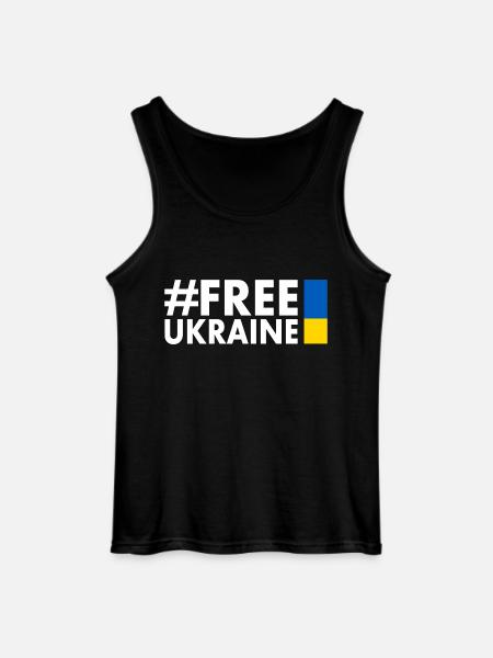 Free ukraine - Gildan Men’s Tank Top - black