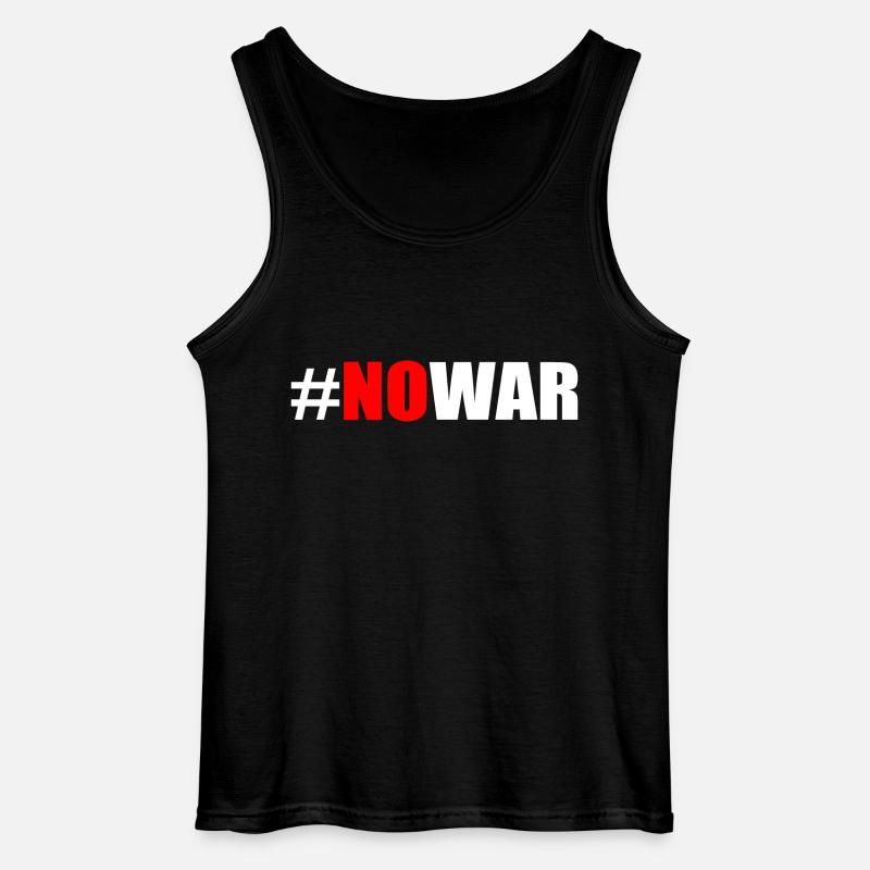No war - Gildan Männer Tank Top - Schwarz