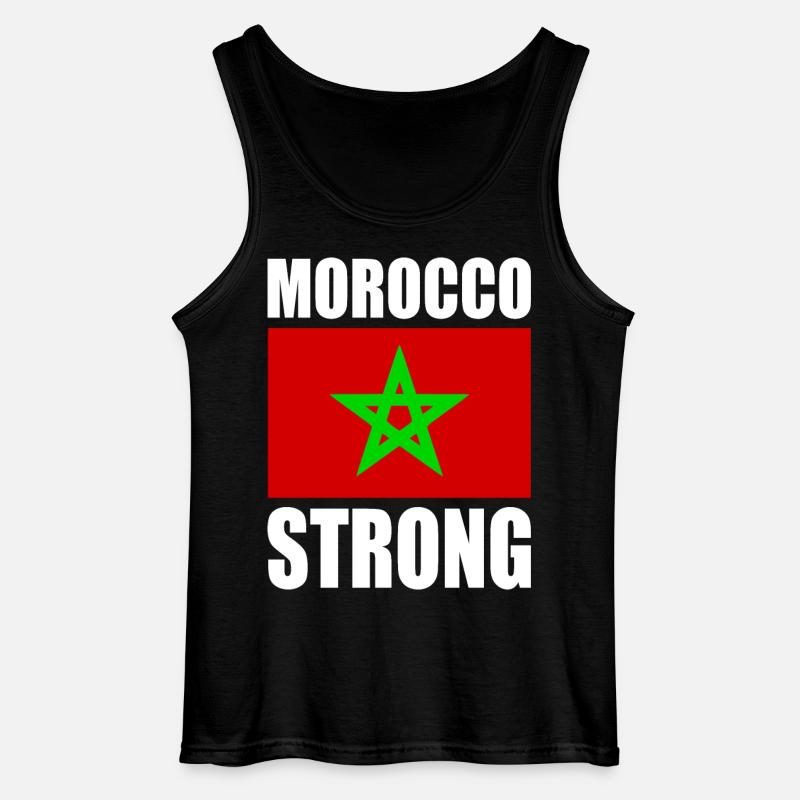 Marokko - Gildan Männer Tank Top - Schwarz