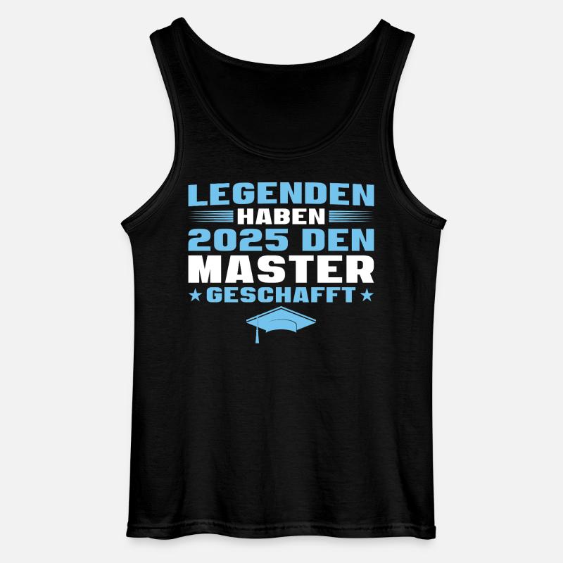 Studium Abschluss Master 2025 - Gildan Männer Tank Top - Schwarz