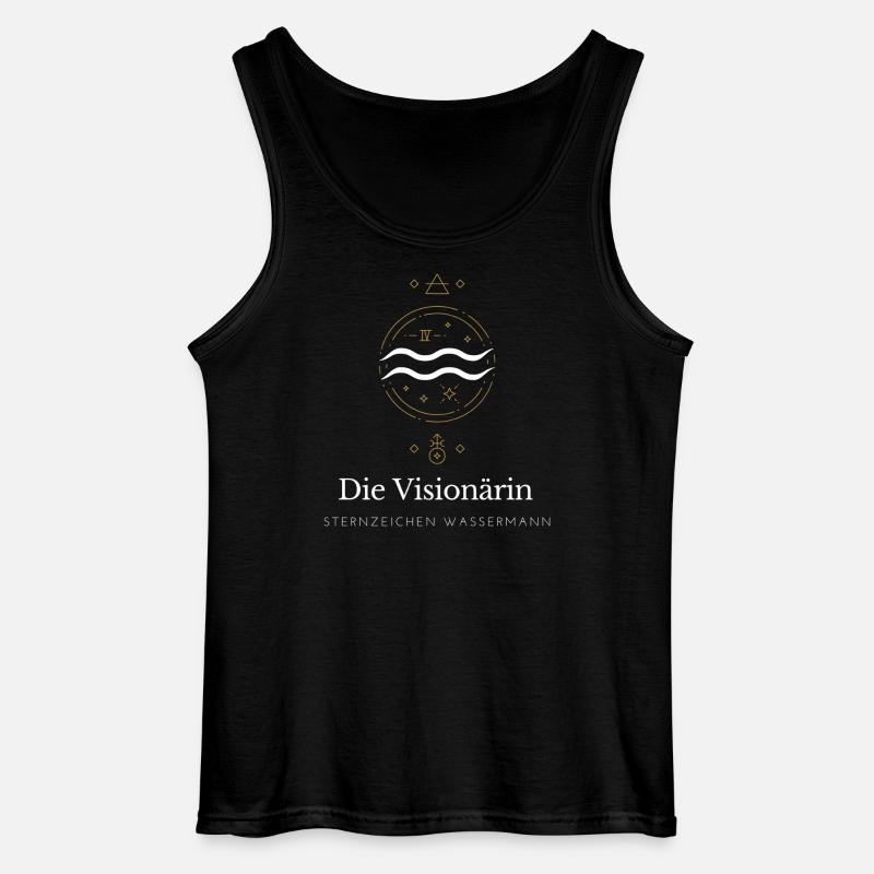 Die Visionärin Kosmos - Gildan Männer Tank Top - Schwarz