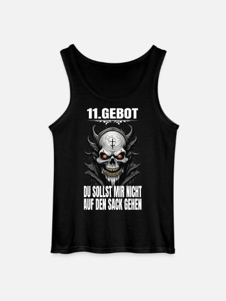 11e Commandement : Tu ne m’énerveras pas - Débardeur Gildan Homme - noir